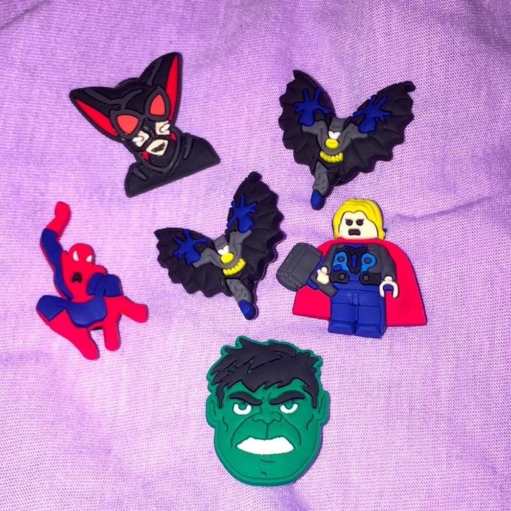 Super Hero CROC Charms